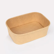 Rectangle Paper Bowls, Ecosmart, sustainable, brown paper, disposable, affordable, Leak resistant, kraft paper, macaroni, salad, bulk pack, frozen treats, shops, diners, restaurants, food trucks, bakeries, Multi-Purpose, high-quality, avoid leaks, spills, pulp, durable, occasion, dinnerware, microwavable, food safe, meal prep, catering supplies, Packaging, takeout, deliveries, customized, sophistication, personalize, freshness, Compostable Fiber, renewable, biodegradable