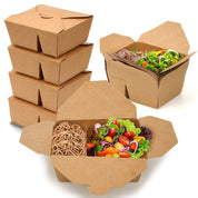 Takeout Folded Lunch Box, Ecosmart, sustainable, brown paper, disposable, affordable, Leak resistant, kraft paper, macaroni, salad, bulk pack, frozen treats, shops, diners, restaurants, food trucks, bakeries, Multi-Purpose, high-quality, avoid leaks, spills, pulp, durable, occasion, dinnerware, microwavable, food safe, meal prep, catering supplies, Packaging, takeout, deliveries, customized, sophistication, personalize, freshness, Compostable Fiber, renewable, biodegradable