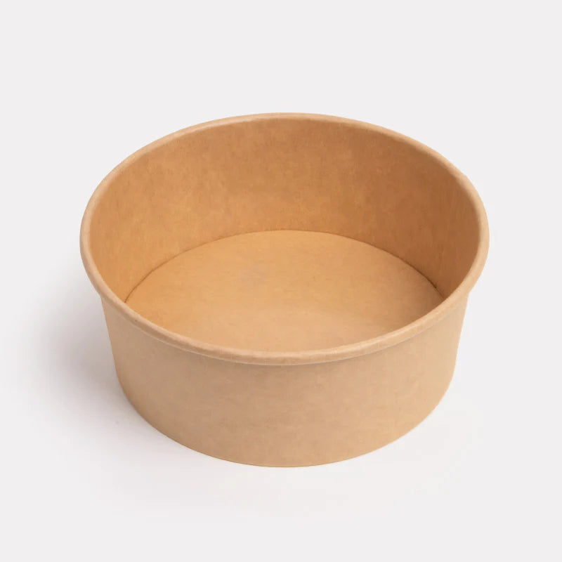 Kraft Paper Bowl, Ecosmart, sustainable, brown paper, disposable, affordable, Leak resistant, kraft paper, macaroni, salad, bulk pack, frozen treats, shops, diners, restaurants, food trucks, bakeries, Multi-Purpose, high-quality, avoid leaks, spills, pulp, durable, occasion, dinnerware, microwavable, food safe, meal prep, catering supplies, Packaging, takeout, deliveries, customized, sophistication, personalize, freshness, Compostable Fiber, renewable, biodegradable