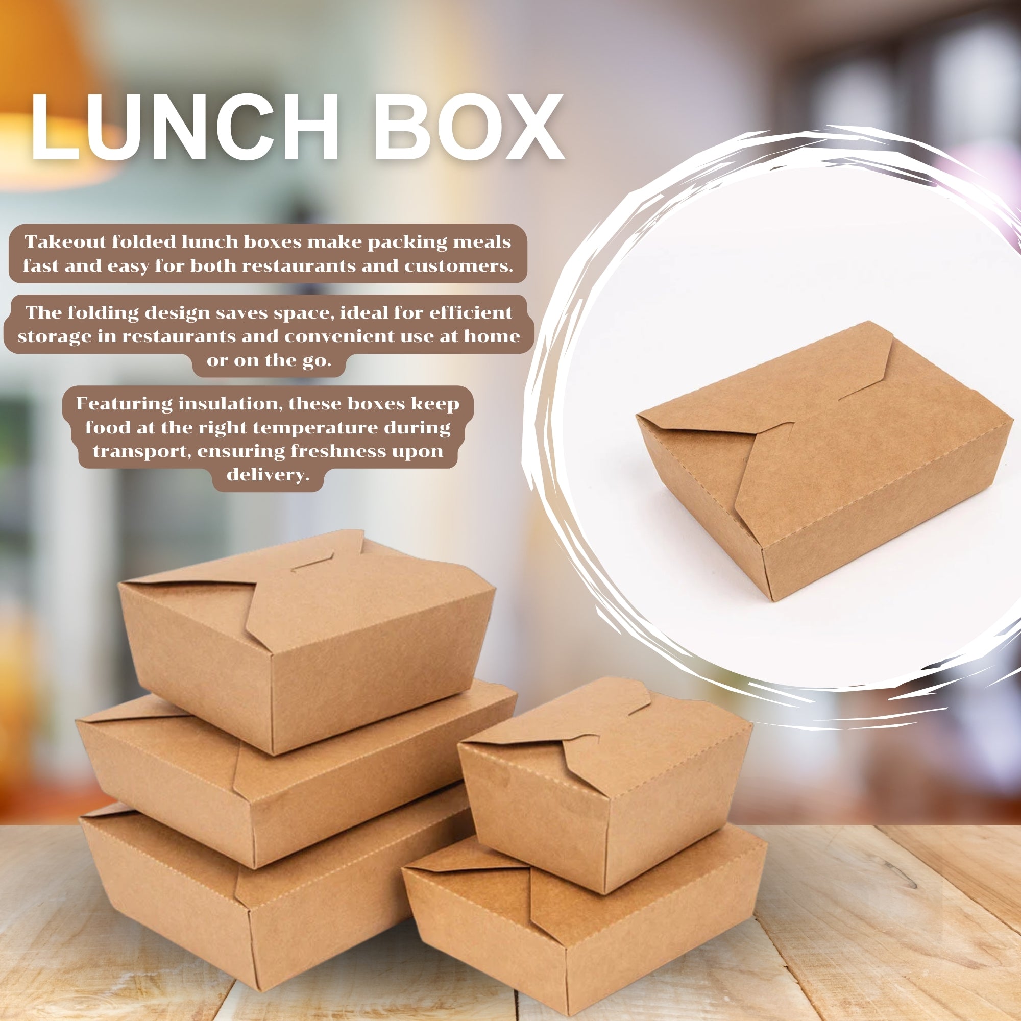 Takeout Folded Lunch Box, Ecosmart, sustainable, brown paper, disposable, affordable, Leak resistant, kraft paper, macaroni, salad, bulk pack, frozen treats, shops, diners, restaurants, food trucks, bakeries, Multi-Purpose, high-quality, avoid leaks, spills, pulp, durable, occasion, dinnerware, microwavable, food safe, meal prep, catering supplies, Packaging, takeout, deliveries, customized, sophistication, personalize, freshness, Compostable Fiber, renewable, biodegradable