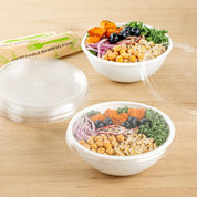 PP Bowl Lid, avoid leaks, durable, warming, biodegradable, paper flat lids, freshness, takeout, Packaging, easy visibility, food safe, avoid leaks, high-quality, dinnerware, recyclable lids, Ecosmart, sustainable, coffee, tea